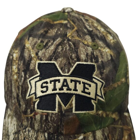 Mississippi State Bulldogs NCAA Camo Strapback Cap Hat Baseball Embroidered Logo - Picture 7 of 14